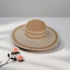 Light-colored hat