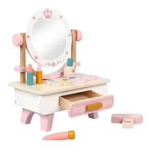 Beautiful Design Children's Simulations Princess Dressing Table Juguetes Interactive Cosmetic Set Toys for Kids Boys Girls