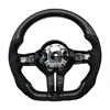 F30  Carbon Fibre+Leather+black Stripe+No Button Paddle