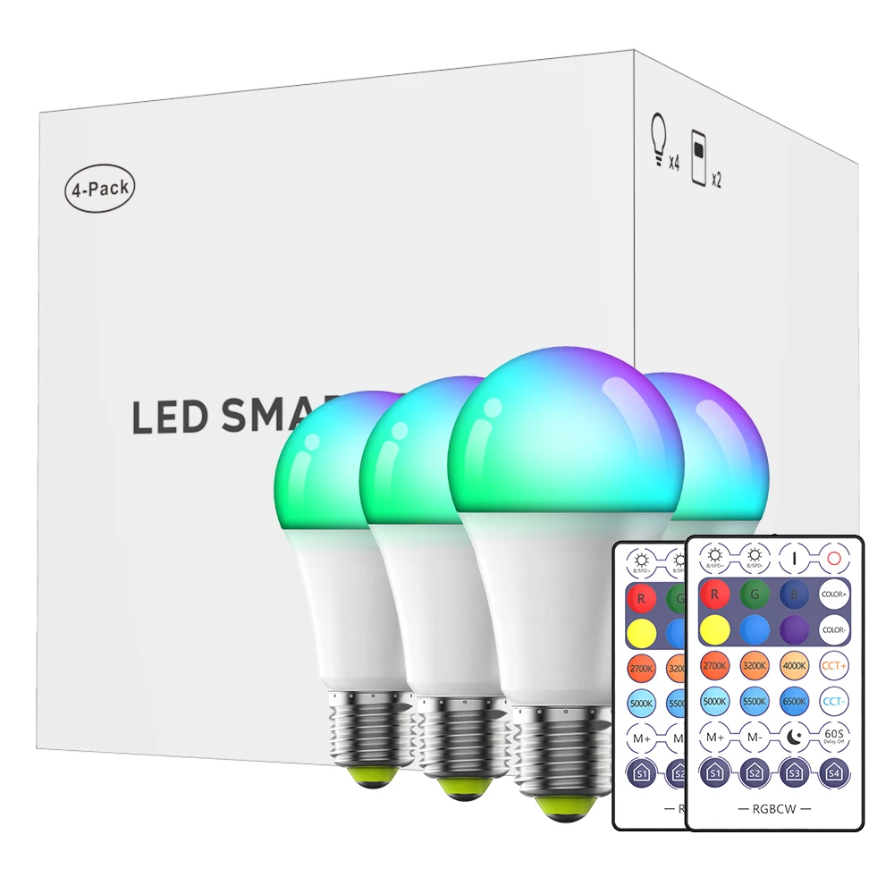 Lumary Wi-Fi LED 電球 スマートライト 9W 1600万色 マジックホームWIFIコントロールLED電球9W10W E27 B22 A60
