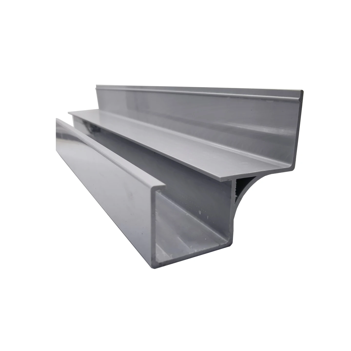 Fluid Strip Plastic L-Shaped Edge Guard Gray Beige Straight Edge Guard Third Generation Lean Tube Sliding Roller Track for