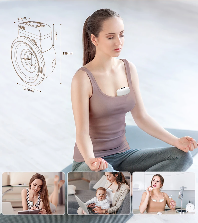 Doopser 2022 New Portable Wearable Breast Pump Hands Free Electric