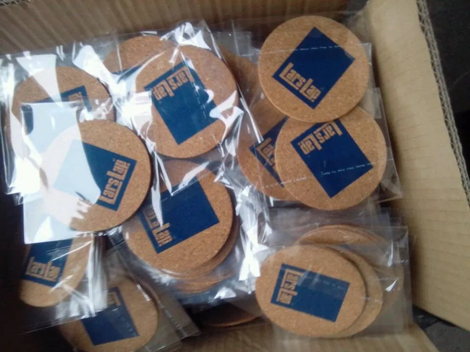 Square Wooden Waterproofing Custom Logo Printing Mdf Cork Coaster Buy