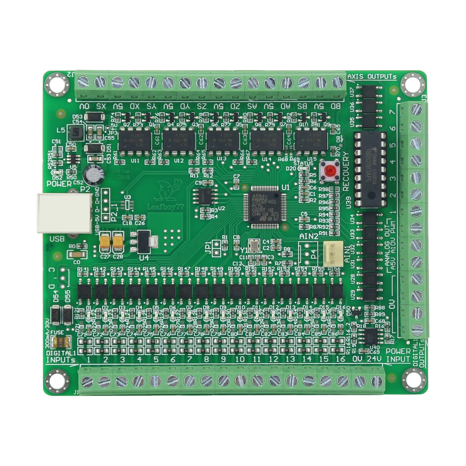 LF77-AKZ250 USB 3.0 NPN(B) Mach3 5-Axis CNC Controller Board for