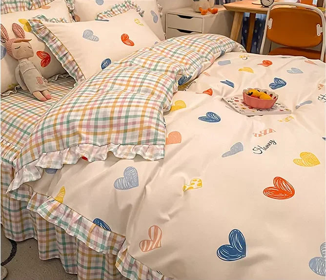 100polyester Bedding Comfortable Modern Color Printed Microfiber 4 Pcs