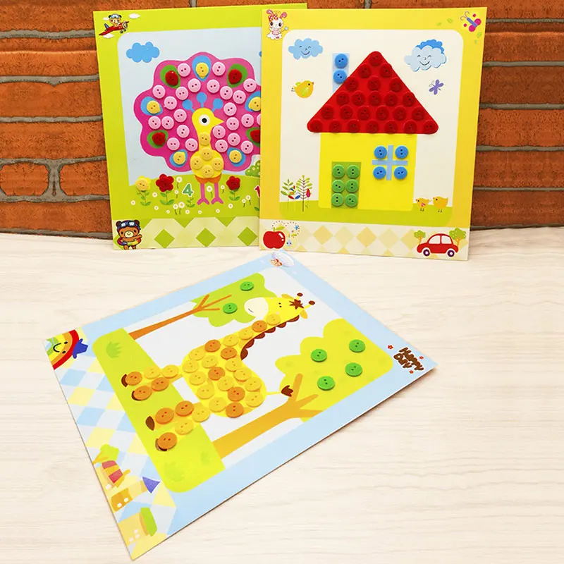 Criancas Adesivos De Botao Diy Brinquedos Engracados Jogo Engracado Feito A Mao Escola Arte Classe Pintura Artesanato Kit De Criancas Educativo Precoce Buy Botao Diy Adesivos Desenho Brinquedos Pintura De Desenho Product On Alibaba Com