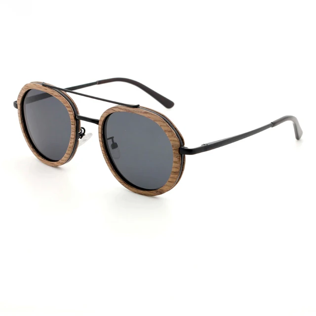 New Product Custom logo Handmade Wooden Polarized Men Women Sunglasses