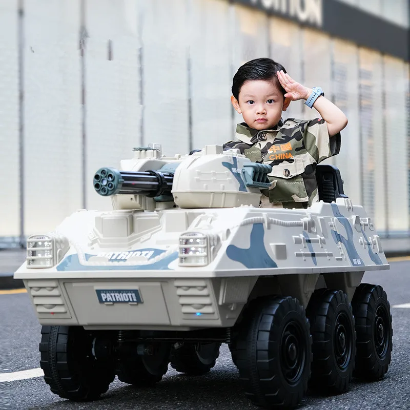 Source Children's electric four-wheel off-road vehicle tank armor