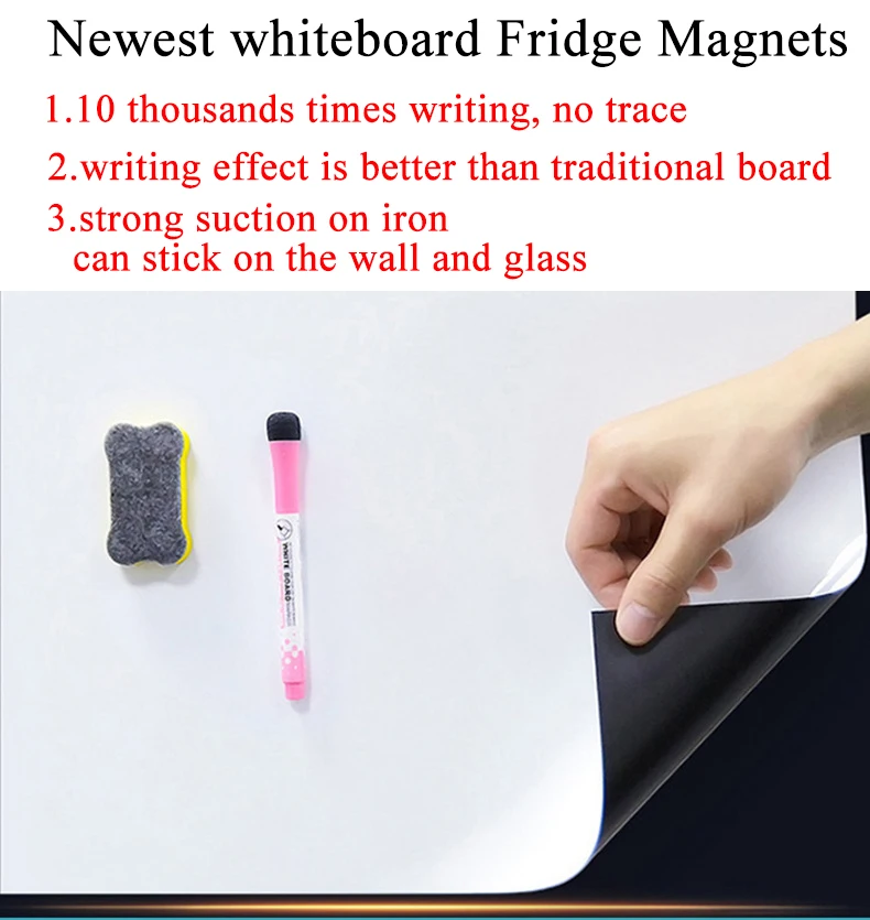 Dry Erase Whiteboard Sticker Wall Decal, Self-adhesive White Board Peel  Stick