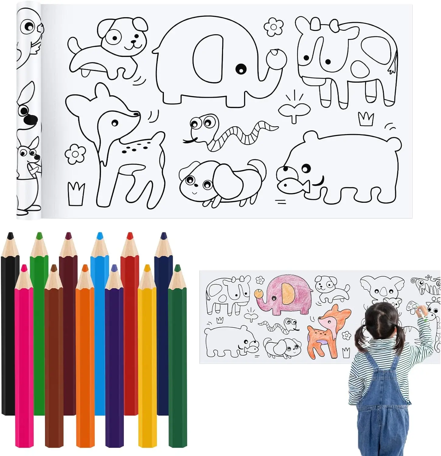 Children's Drawing Roll coloring Paper Roll For Kids,Drawing Paper