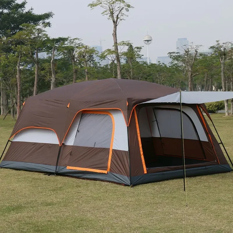 Large Family Camping 4 Seasons Waterproof Camping Tent Instant Pop Up ...