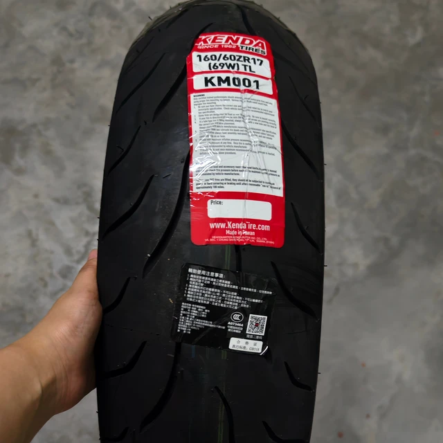 Kenda  120 and 160 /60ZR17  KM001 Tireless Semi-hot Melt Motorcycle Tire