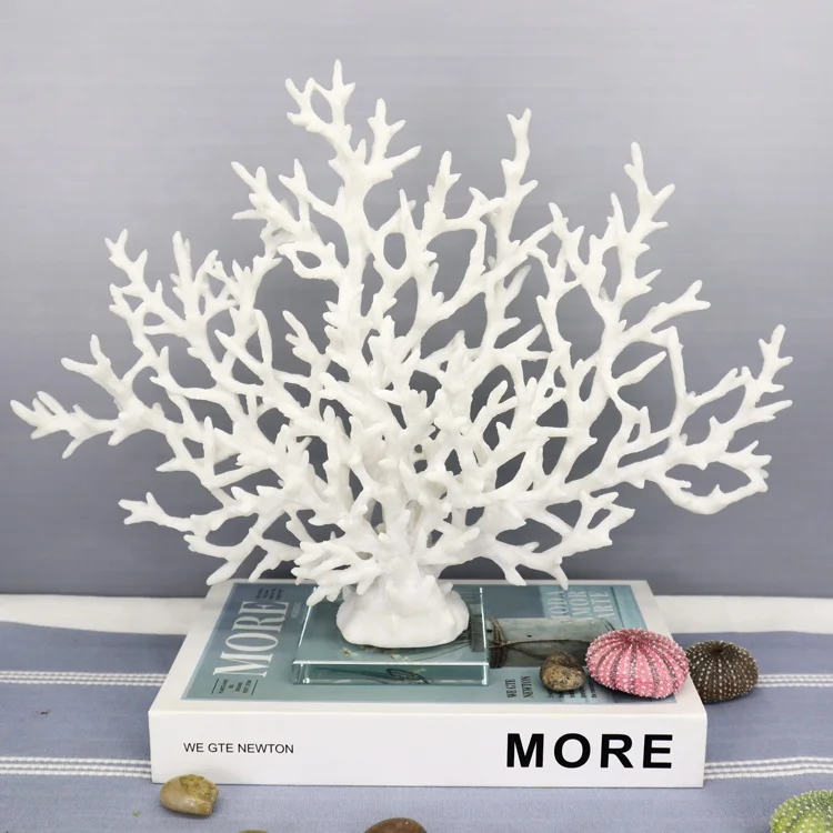 Großer Natürlicher Weißer Korallenbaum - Korallenriff-Dekor (1090g