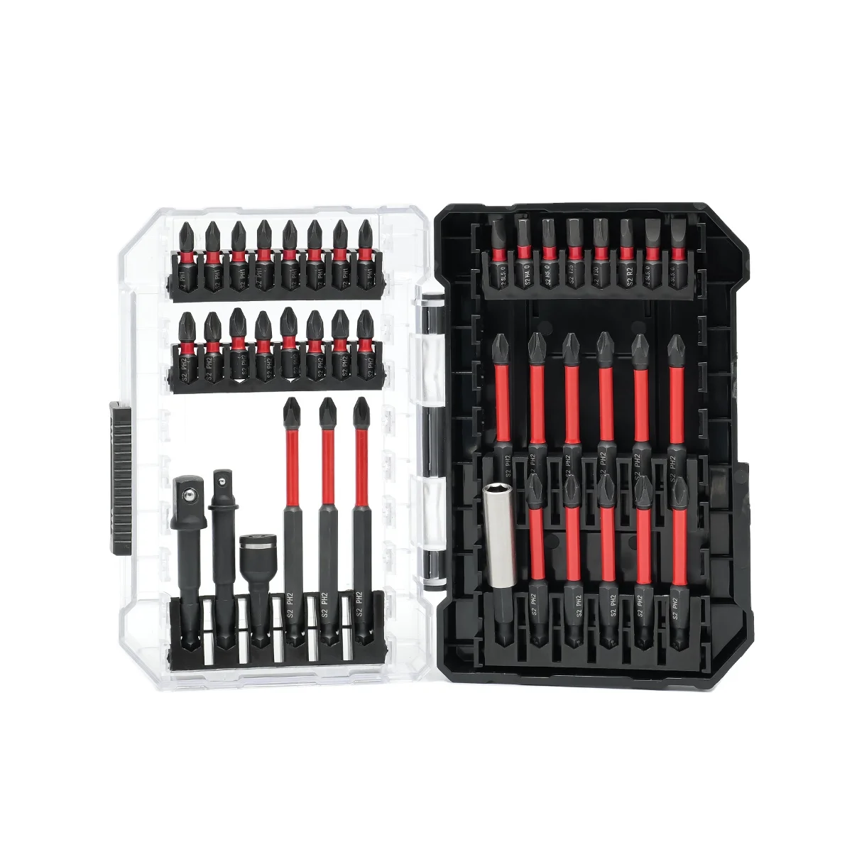 MOYOTEC 42-piece Impact Magnetic Screwdriver Bit Set Packout-Black Box