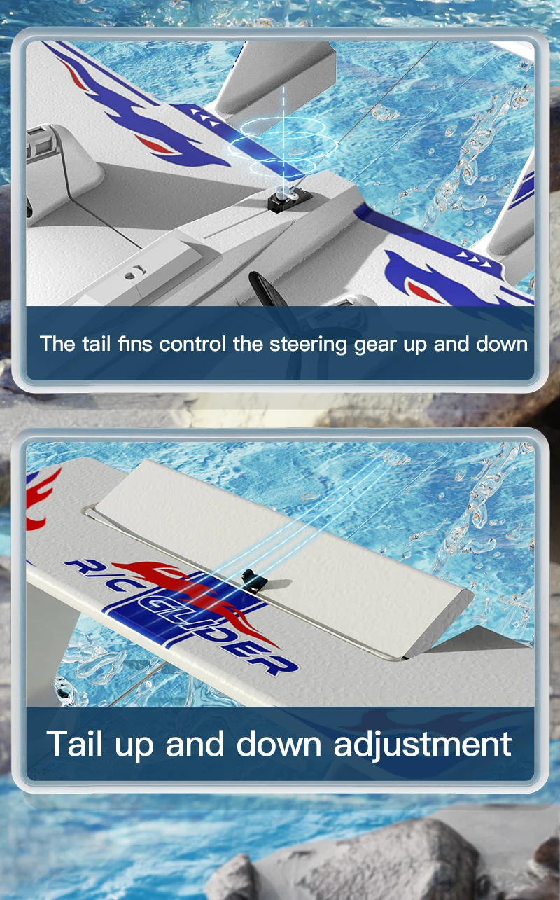 HOSHI KFPLAN KF701 2.4G Remote Control RC Airplane Amphibious Radio Control Glider Fixed Wing EPP Material Outdoor Toys for Kids