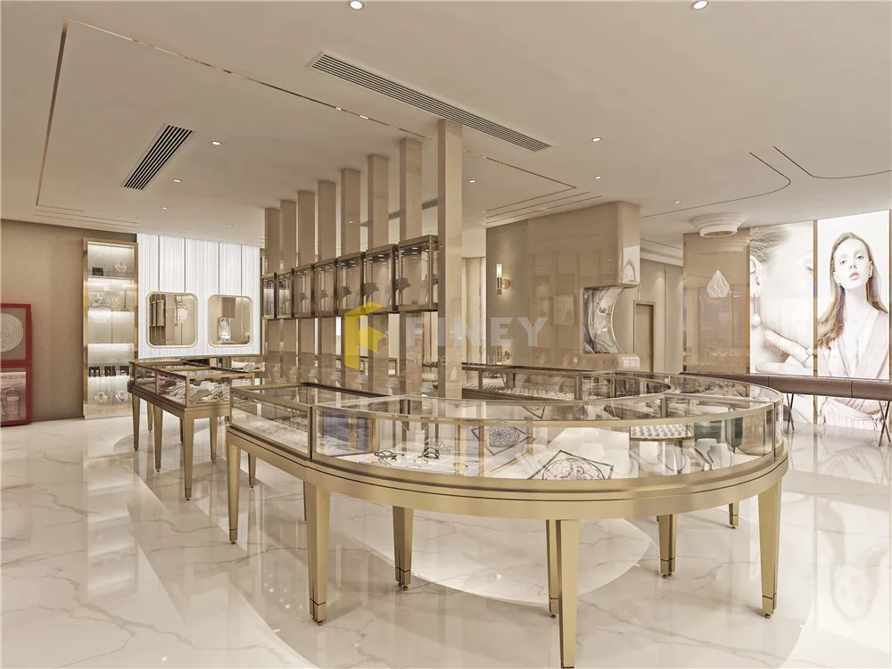 Jewelry Shop Furniture Kiosks Elegant Interior Design