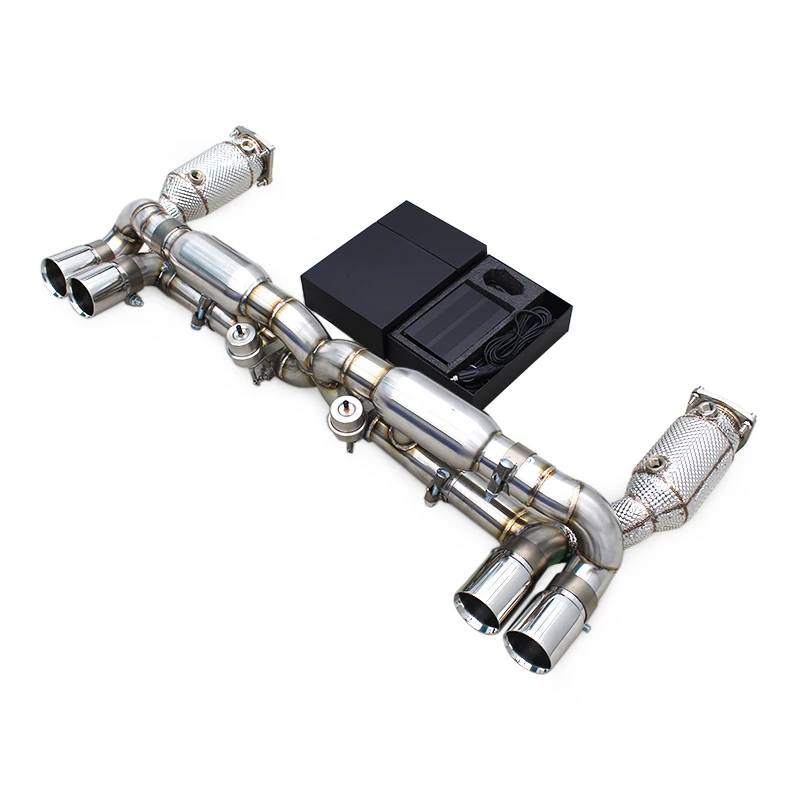 Downpipe With Catalyst For Porsche 911 996 Turbo 3.6T 1997-2005 Stainless Steel Exhaust Pipe