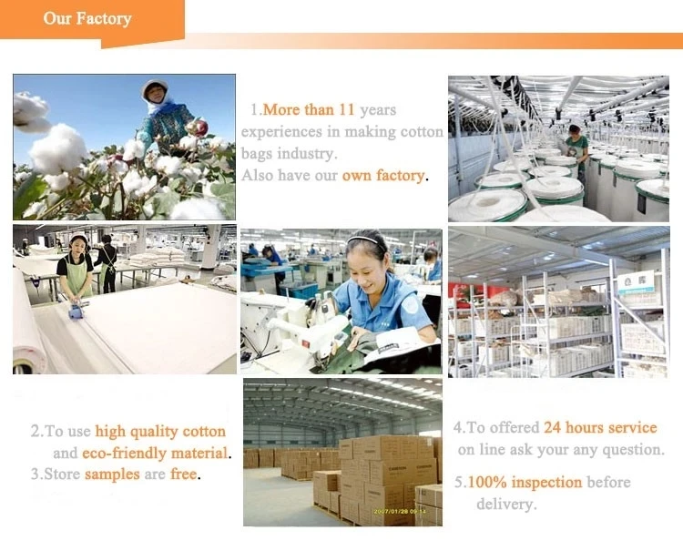 High Quality Cotton Canvas Tote Bag Rope Handle Medium Size Fashionable Letter Pattern Custom Logo Eco-Friendly Shopping Bags manufacture