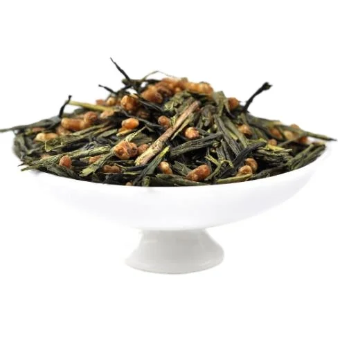 japan roasted brown rice green tea supplier genmaicha tea - buy
