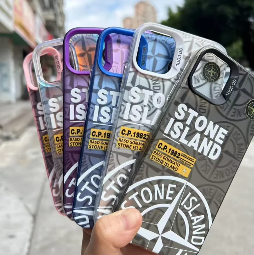 Générique Coque pour iPhone Stone Island Bleu1 (iPhone 13 Pro