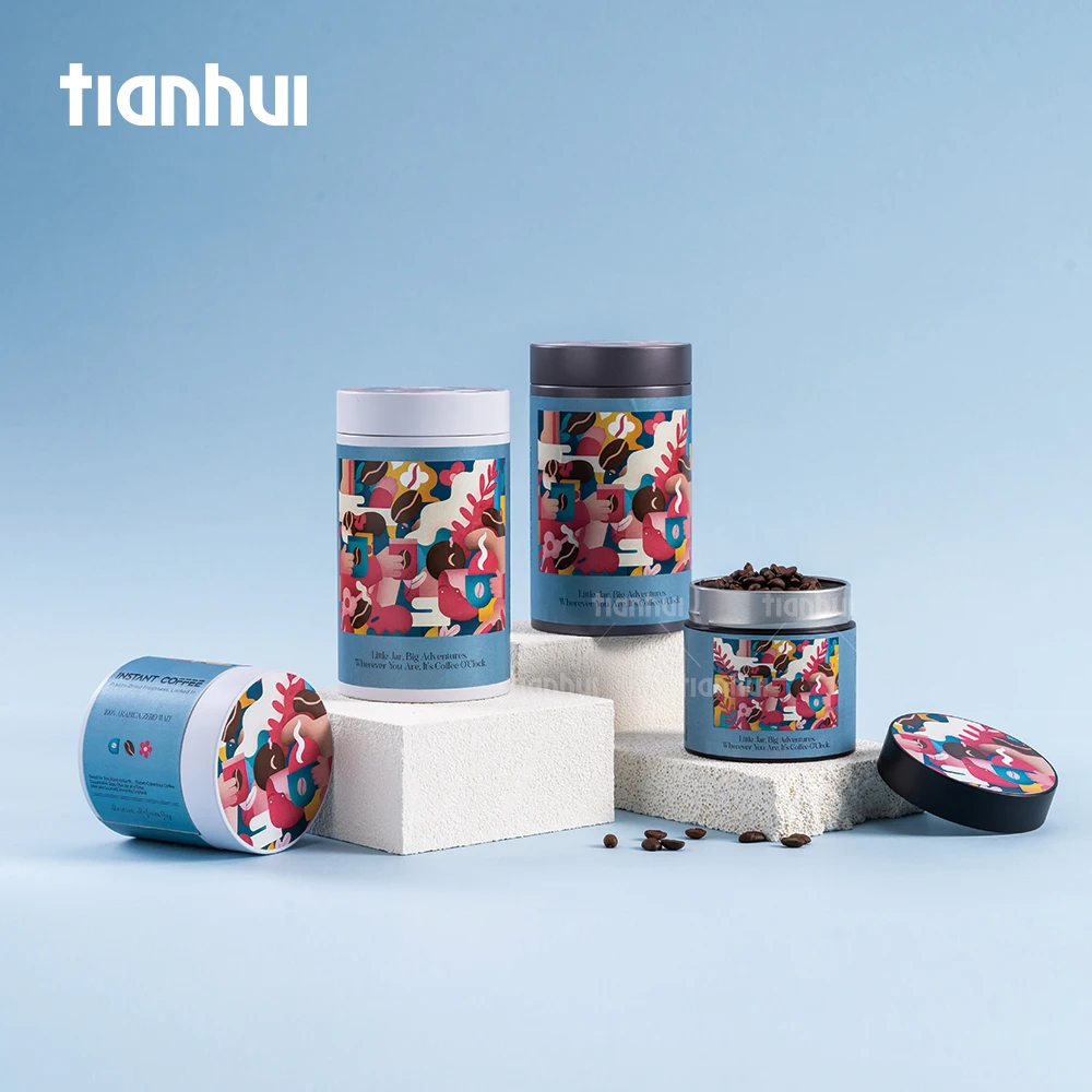 Tianhui Metal Can Manufacturer Empty Airtight Food Grade Tin Cans for Coffee Packaging