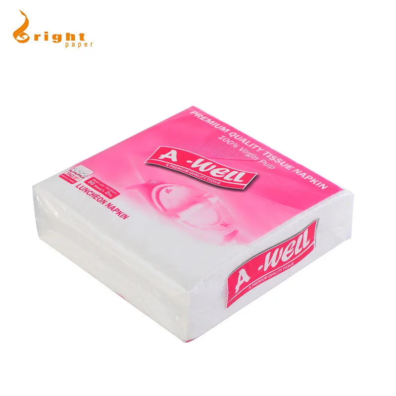 High Quality Printed 2 Ply Dinner Paper Napkin with Customized Color and Virgin Wood Pulp
