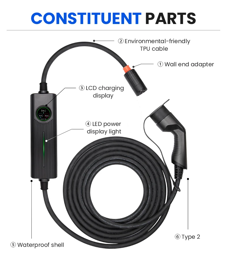 High Compatibility Ev 16kw Type 2 Electric Charger For Electric Car