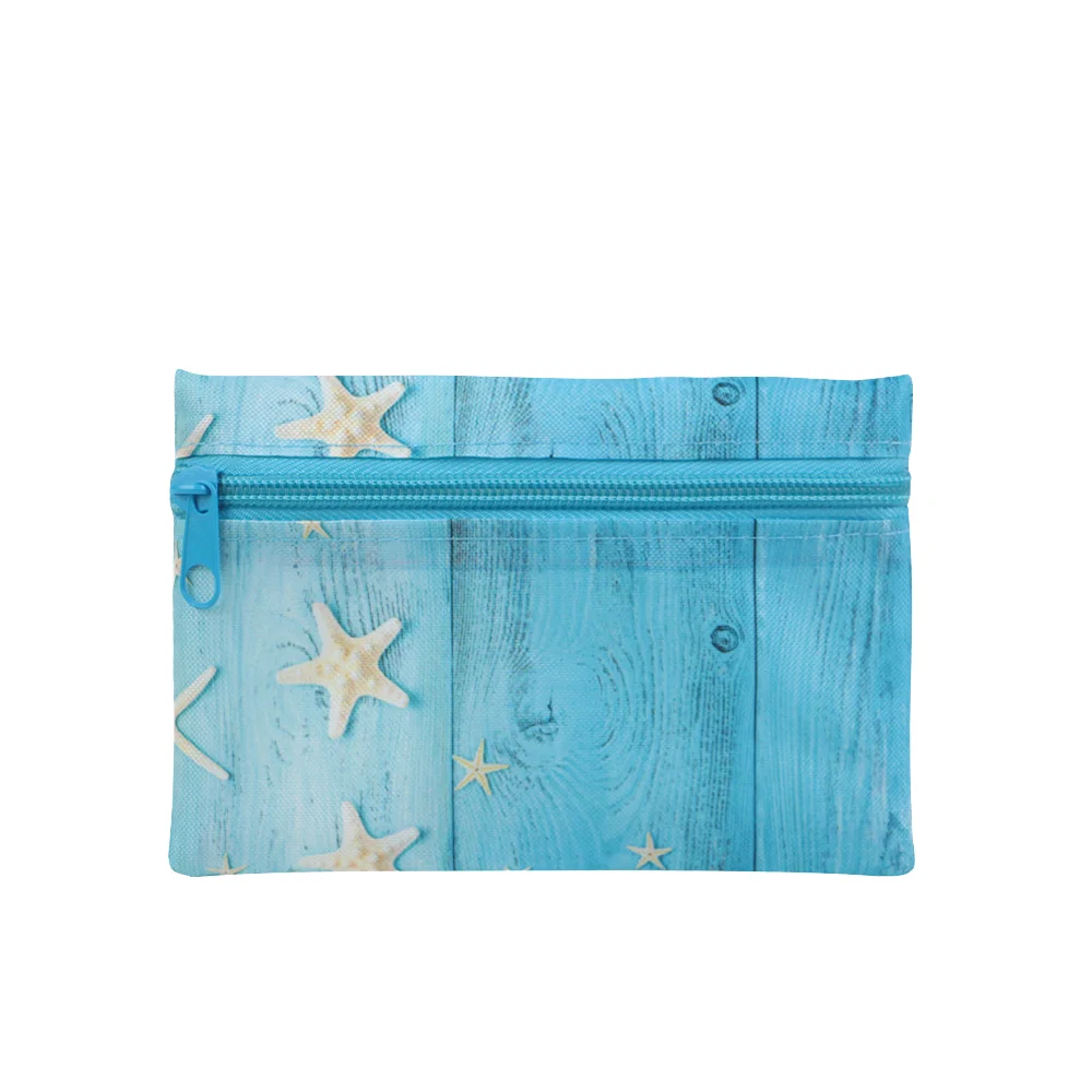 Lady Summer Fashion Portable Small Exquisite Polyester Card Wallet Purse Cute Mini Zipper Wallet for Women's Holiday Travel