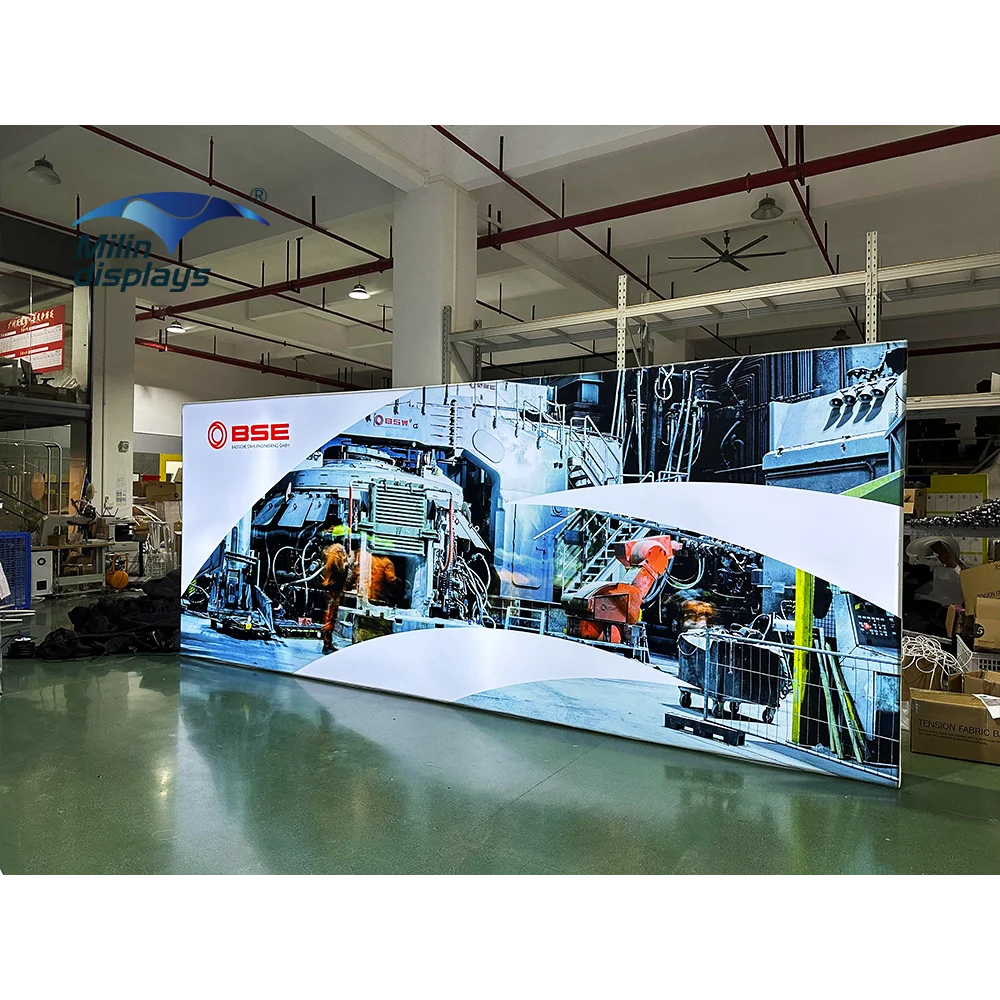 Modular 10x20 ft LED Backlit Light Box with SEG Graphic for Trade