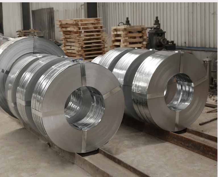 0.8mm Z40g width 30mm-850mm galvanized strip coil manufacture