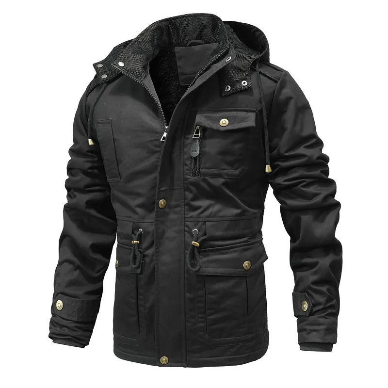 Men Detachable Hooded Winter Coats Fur ed Man Parka Puffer Jacket chaquetas para hombre_voghion.com