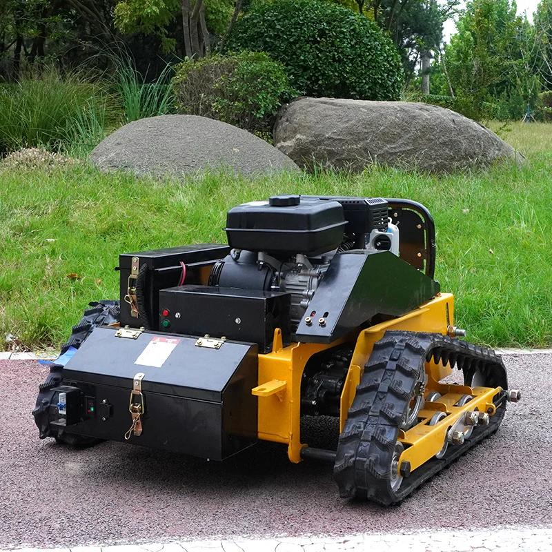 Remote Control 500mm Cut Width Flail Mower Zero Turn Smart Cutting Machine for Lawn DIY Grade 24V Electric & Petrol Power Source