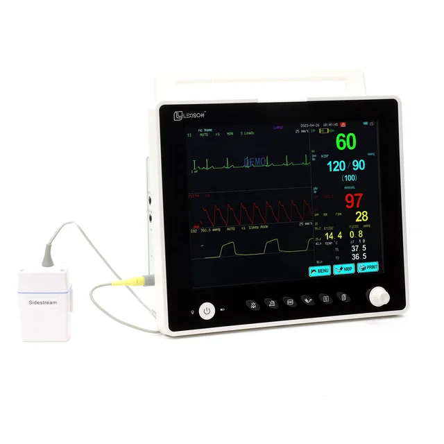 Lexison PPM-T12V High quality Professional 12.1inch Veterinary use Multiparameter Patient Monitor for animal use