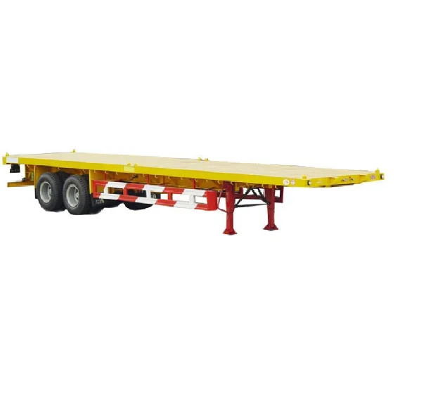 China Manufacturer direct producer 3 Axles Skeleton Truck Semi-Trailer Container Skeleton Trailer Low Bed Truck Trailer