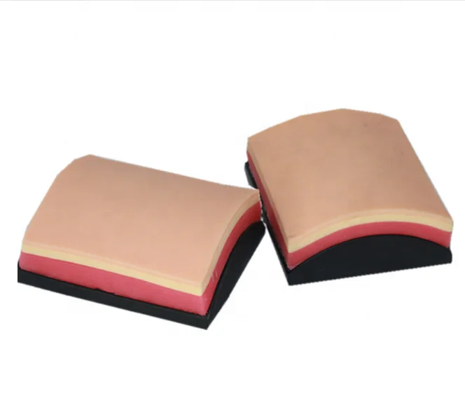 Усовершенствованный модуль для практики анатомического шва для кожи и мышц из ПВХ, медицинская модель для обучения медсестер с накладкой для шва