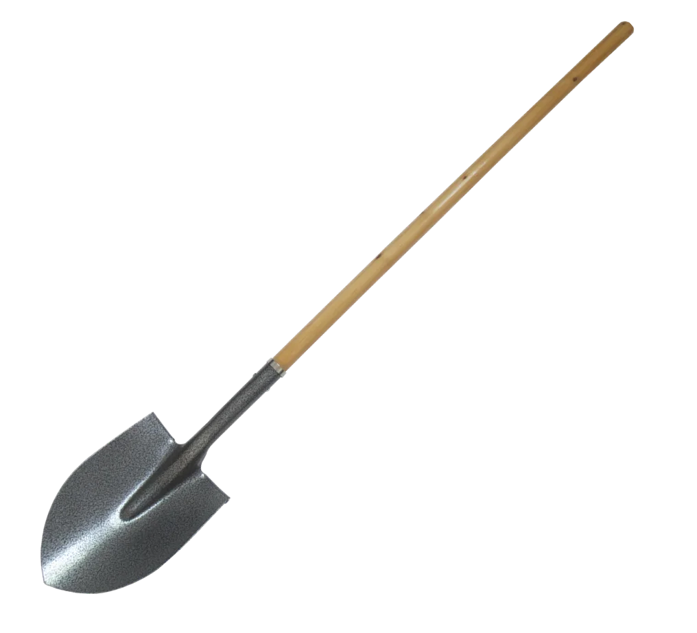 Long Handle shovel Pointed shovel head with wooden handle shovel