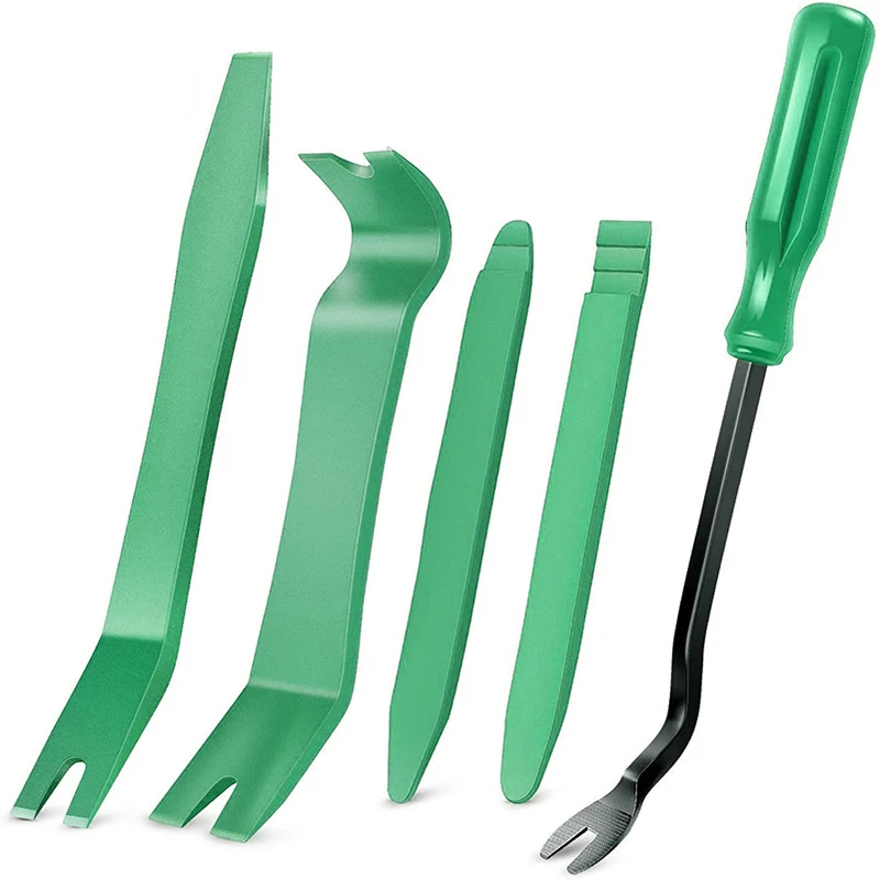 12-Piece Car Door Panel Clip Pry Tool Set — For Audio System Install, Navigation Removal, Trim & Dash Work
