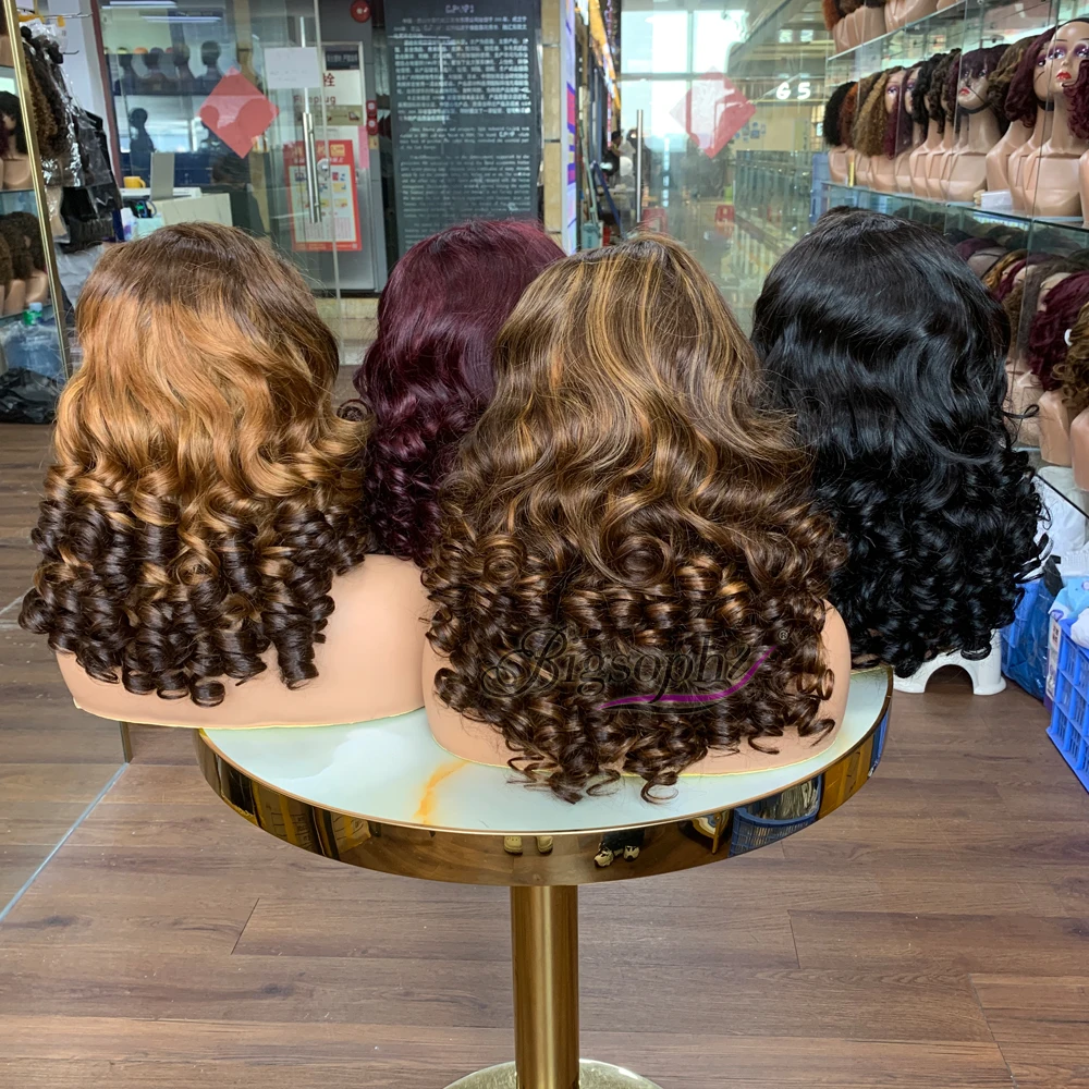 High Quality Human Hair Wigs - Peruvian Hair, 3 Tone Color display picture 2