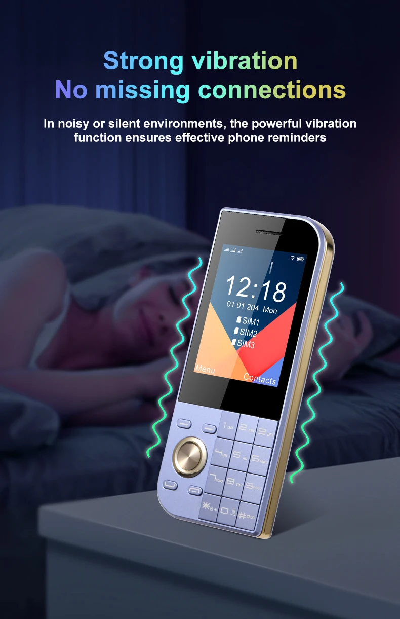 2025 New Feature Phone 3 SIM 2.8 Inch for nokia 7610 Senior Phone Keypad Big Button Senior Phone Global Version OEM ODM