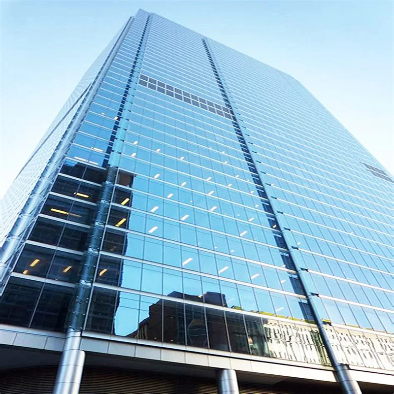 Glass Curtain Wall Invisible Frame Building Facade