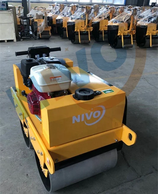 
Мини-дорожный каток Nivo YND550, 550 кг, тонны, двойной барабан, Вибрационный дорожный каток, Уплотнительная Машина и детали 