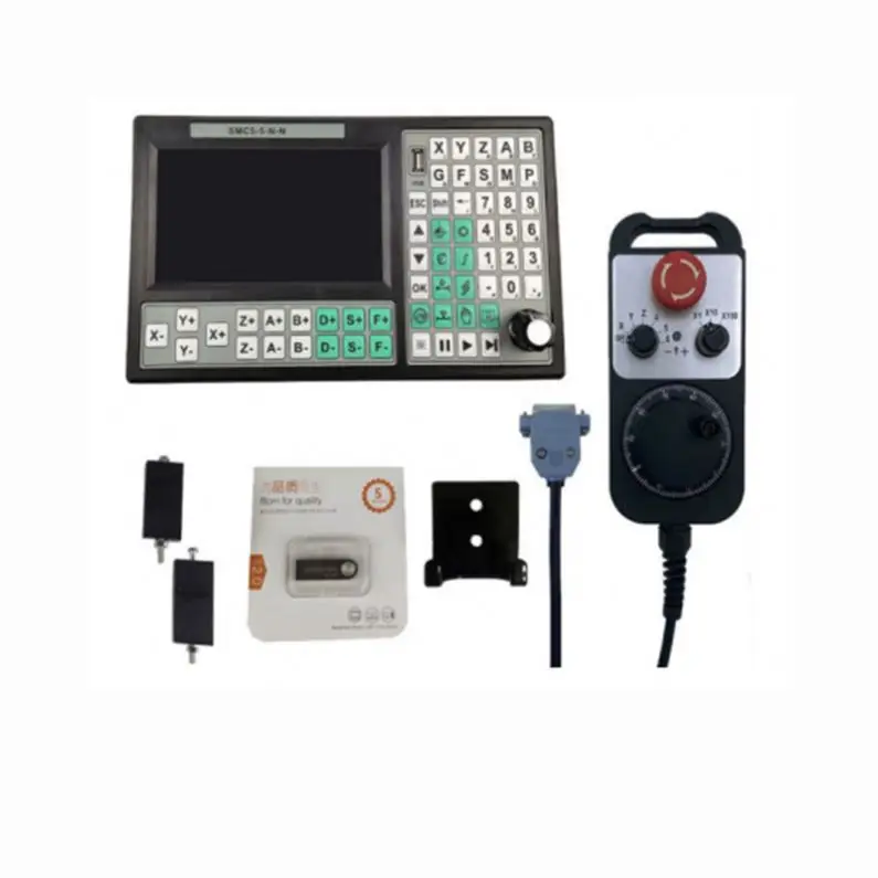 TEBAK CNC 5-axis Offline Controller 500KHZ Motion Controller 7 Inch Large Screen Replace Mach3 USB for Engraving Milling Machine