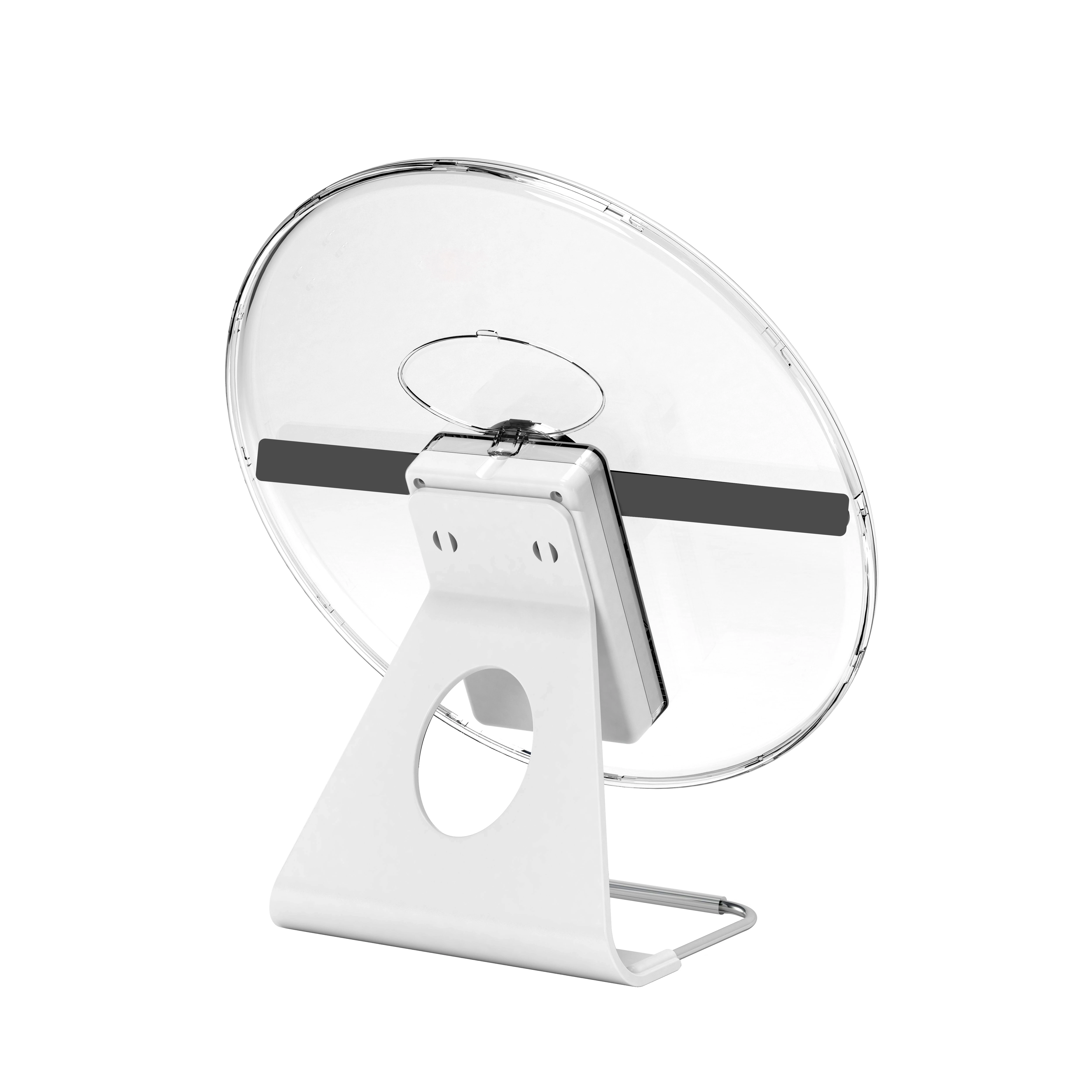 3DホログラムLED USBファン充電式2ブレード3Dポータブル