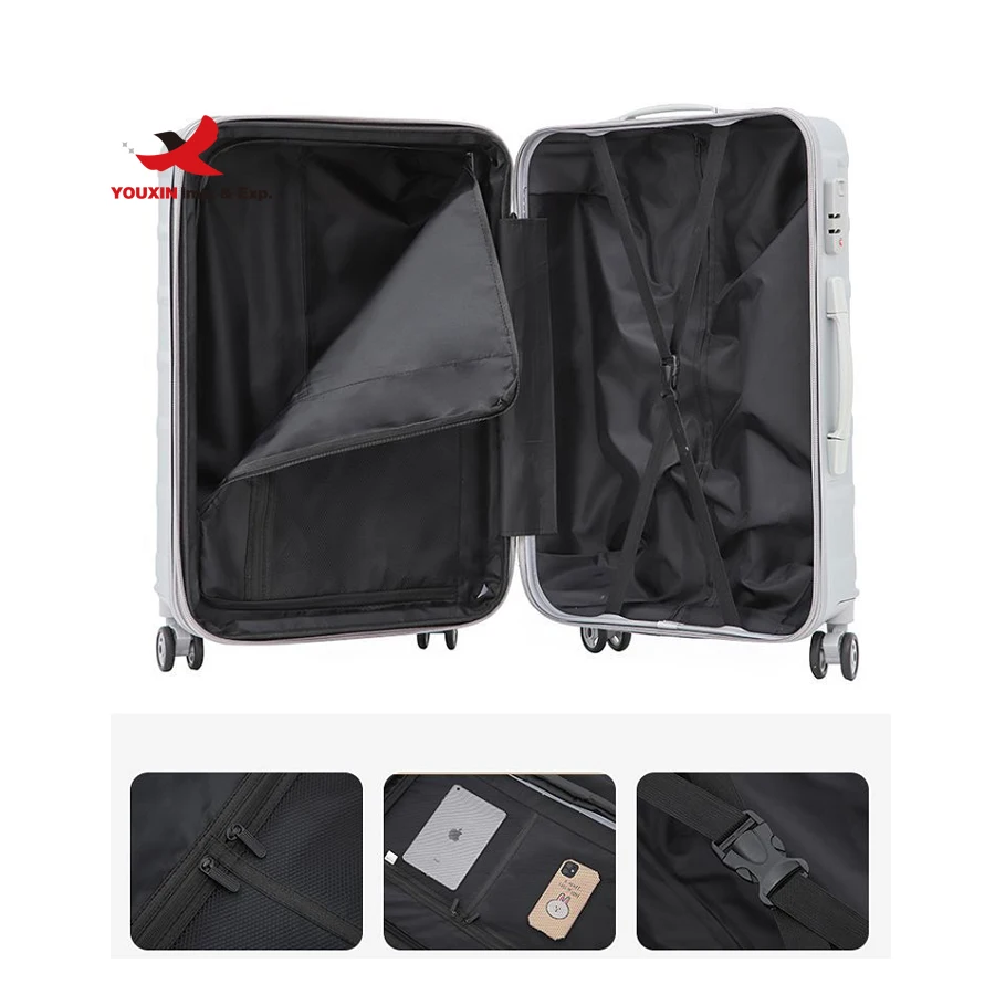 Travel Suitcase Set Trolley Travel Trolley Bag Luggage Sets 3 Piece Abs ...
