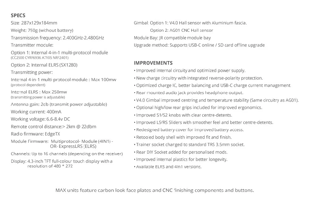 Радиомастер TX16S MKII V4.0 Hall Gimbal 2,4G 16CH ELRS 4 в 1 многопротокольный передатчик EDGETX OpenTX пульт дистанционного управления для радиоуправляемого дрона