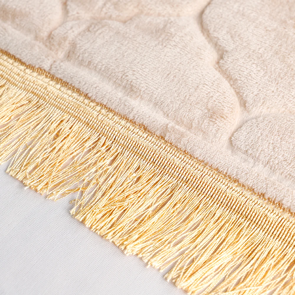 Islamic Prayer Rug For Home White Makkah Style Mat_voghion.com