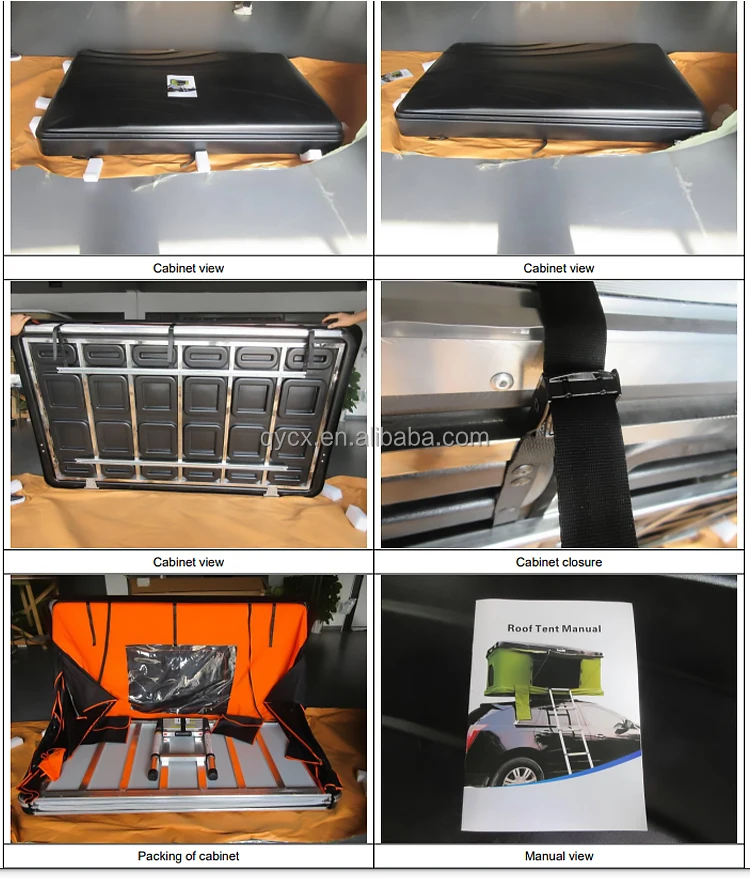 Customized Car Rooftop Tent Hard For Camping Waterproof Double Layer