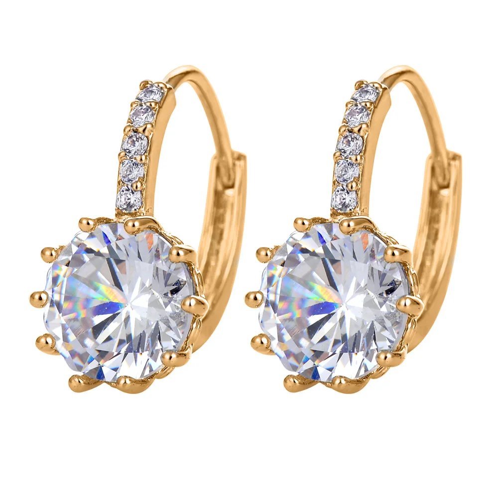 Zircon Earrings - Simple yet Classic Korean Jewelry