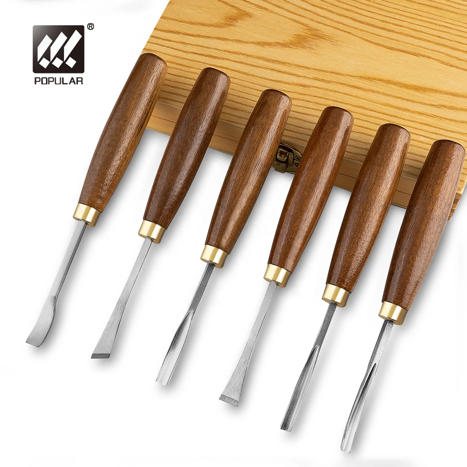 Новое поступление профессиональные наборы для резьбы по дереву инструменты рукоятки ножей набор из орехового дерева