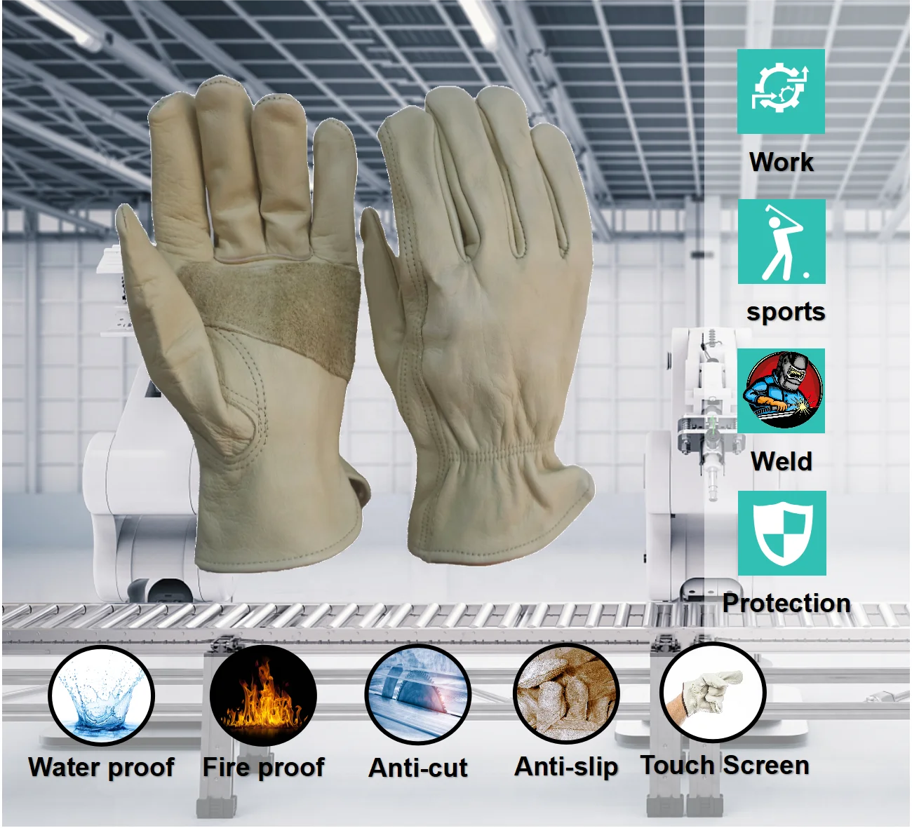 High Quality Customized Made Waterproof Heatproof Fireproof Anticut ...